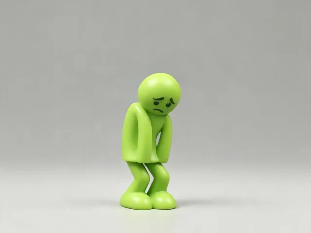 垂头丧气火柴人-表情人偶模玩摆件儿童认知情绪认知小人
