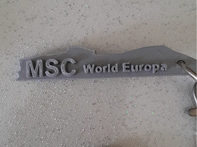 MSC World Europa keychain