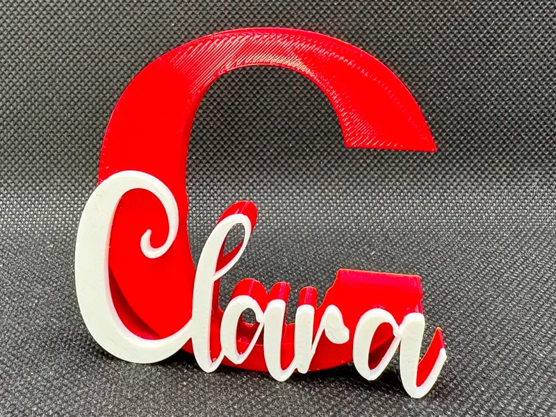 CLARA name ornament sign nametag