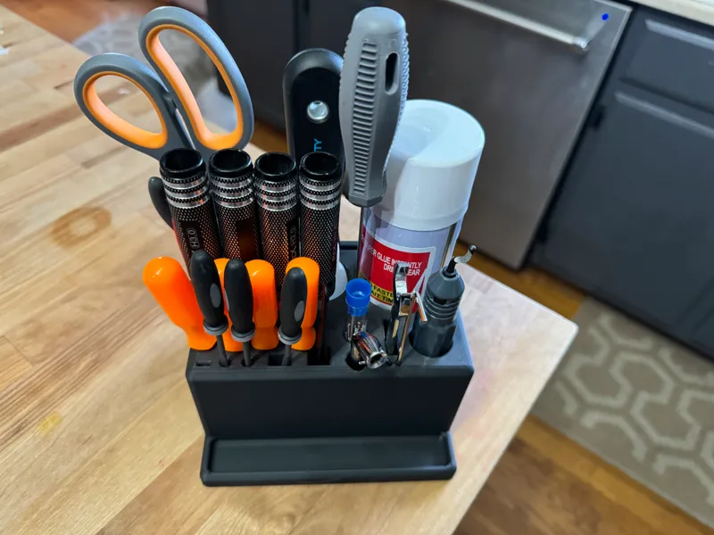 Catch All Desk Top Printer Tool Organizer