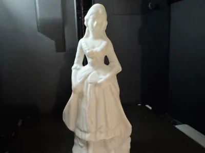 Victorian Porcelain Woman 3D Scan