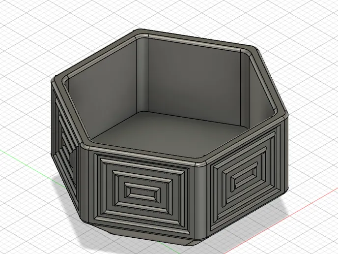 Simple Hexagon Bowl