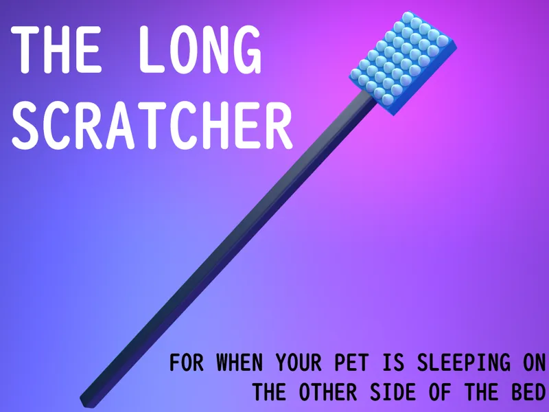 The long pet scratcher