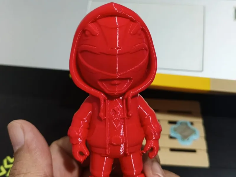 Red Power Ranger In Hoodie