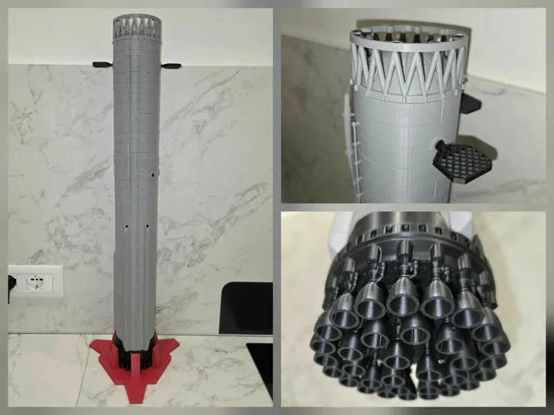 Superheavy V3, B19, Flight 12, 1:100 scale
