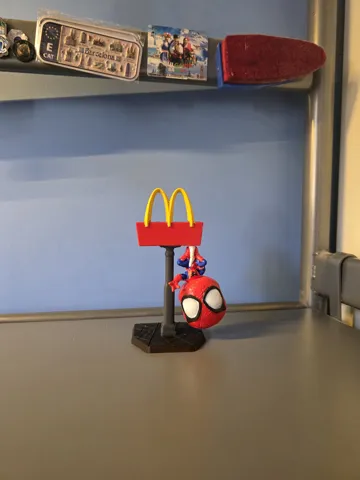 Accesorio para impresora 3D: McD Spider-Man hanging toy — vista de referencia 3