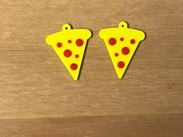 pepperoni pizza earrings