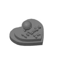 Coeur Poke Ball - plaque Saint-Valentin — photo 3