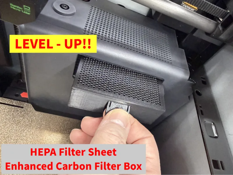 Bambu P1 X1 Activated Carbon and HEPA Filter Box