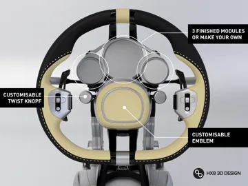 Letrero o emblema decorativo: 1:1 Bugatti Tourbillon Steering Wheel HX8 Design — vista de referencia 5