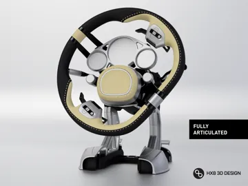 Letrero o emblema decorativo: 1:1 Bugatti Tourbillon Steering Wheel HX8 Design — vista de referencia 3