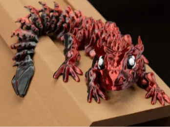 Gecko Flexible Print-in-Place Lizard Toy