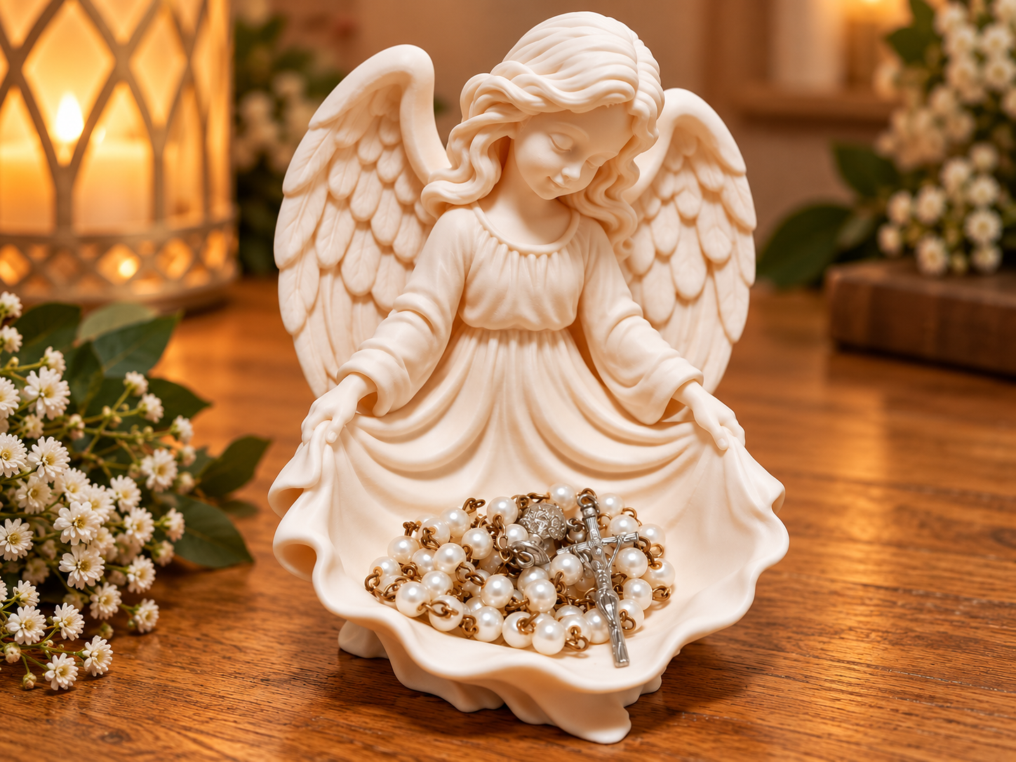 Angel Rosary Holder Tray - 1