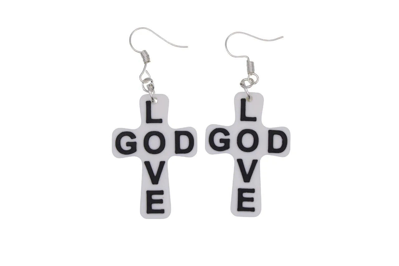 Cross Earrings view 4