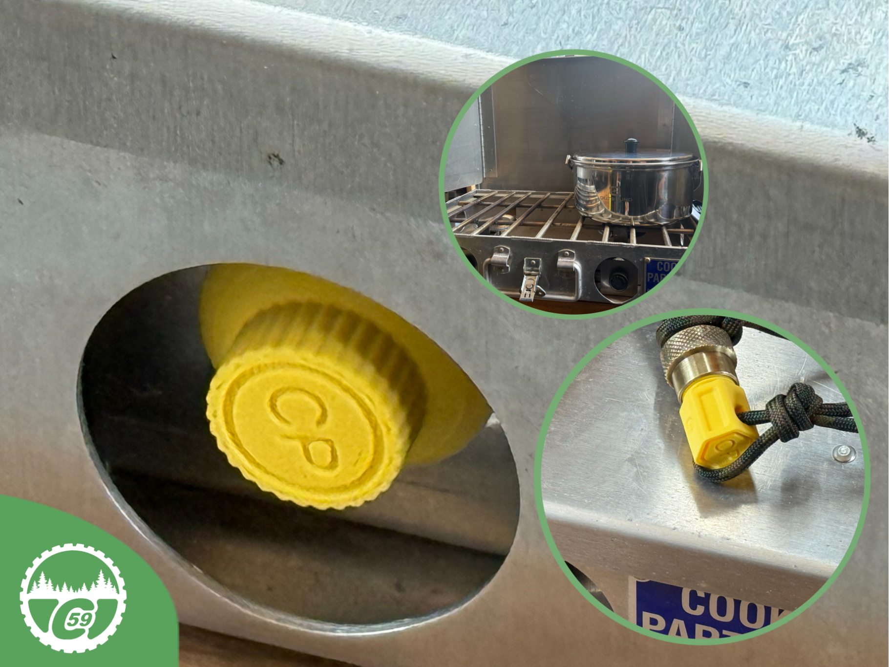 Cook Partner / Coleman Propane inlet & hose Cap