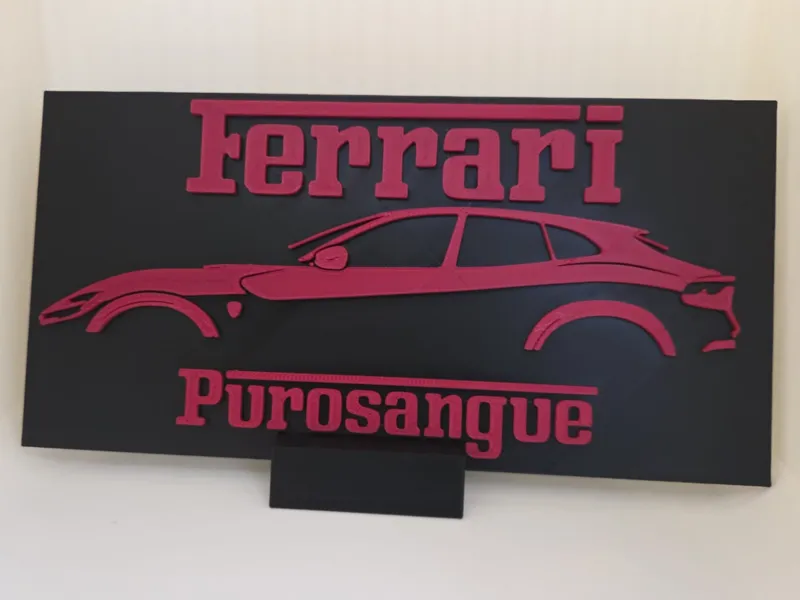 Ferrari Purosangue - Wall Art & Desk Logo