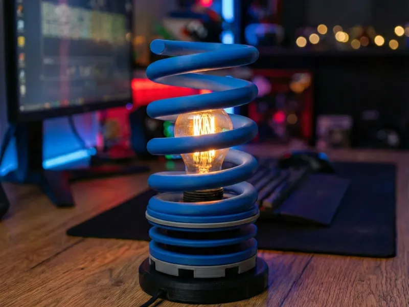 Industrial Coil Spring Lamp (e27)