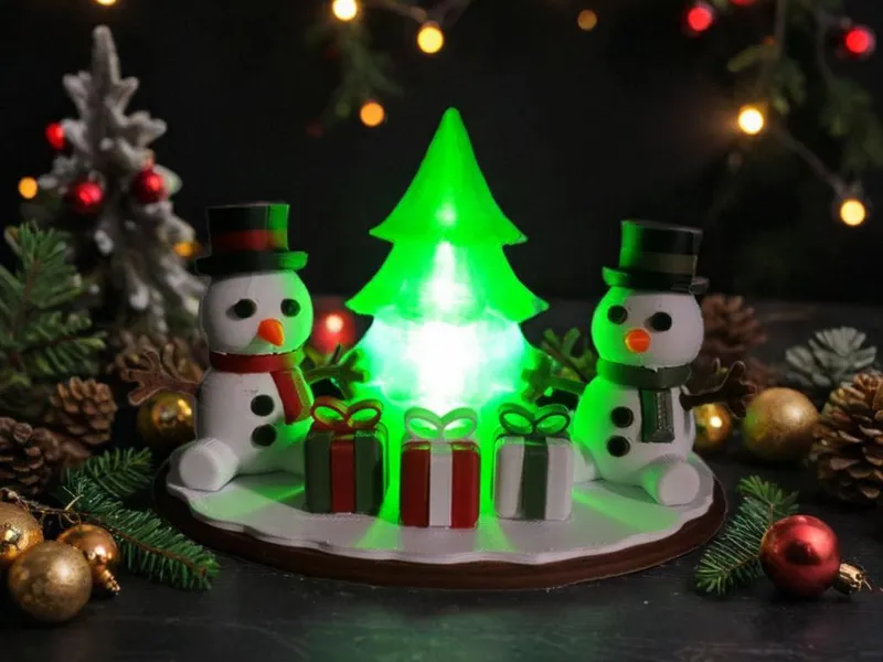 Snowman Christmas Tree Light