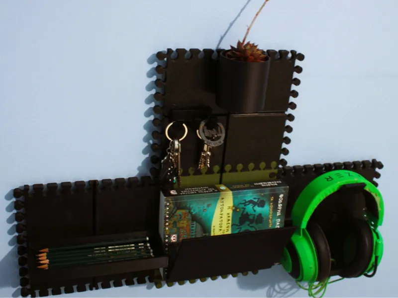 PuzzleLink– Modular Wall Art & Organizer System