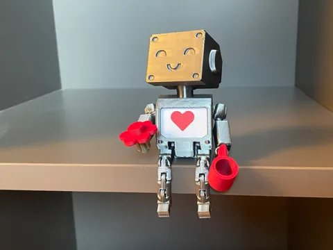 cute articulated robots (customisable features) view 3