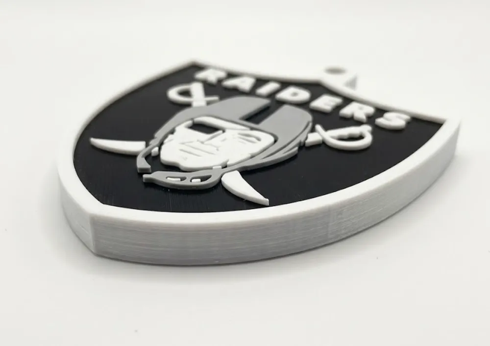 Las Vegas Raiders Keychain / Bag Tag - Free 3D Print Model - MakerWorld