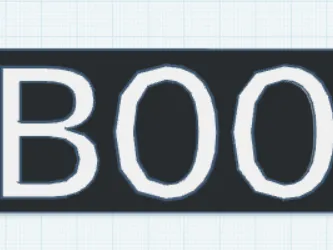 BOO sign for halloween