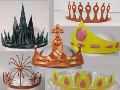 Design-A-Crown Headband (V2) + 6 Flatprint Crowns