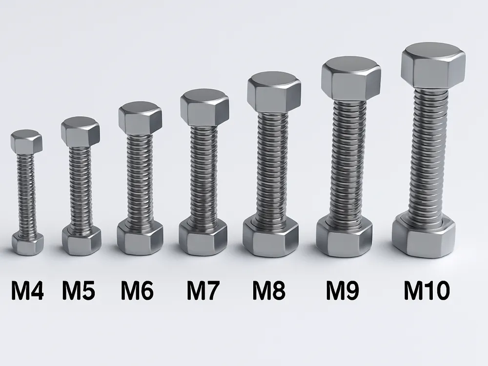 Letrero o emblema decorativo: Metric Bolts & Nuts Pack (M4 to M10). Referencia del modelo original.