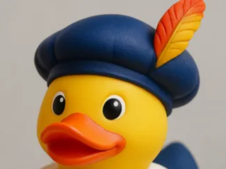 zwartepiet badeend