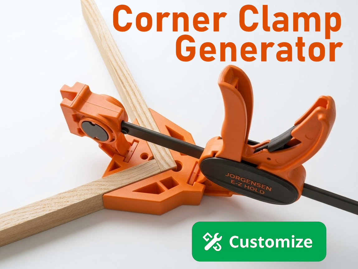 Parametric Corner Clamp Pads for Bar Clamps - 1