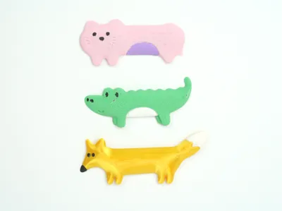 Cute Animal Fridge Magnets – Cat, Crocodile & Fox