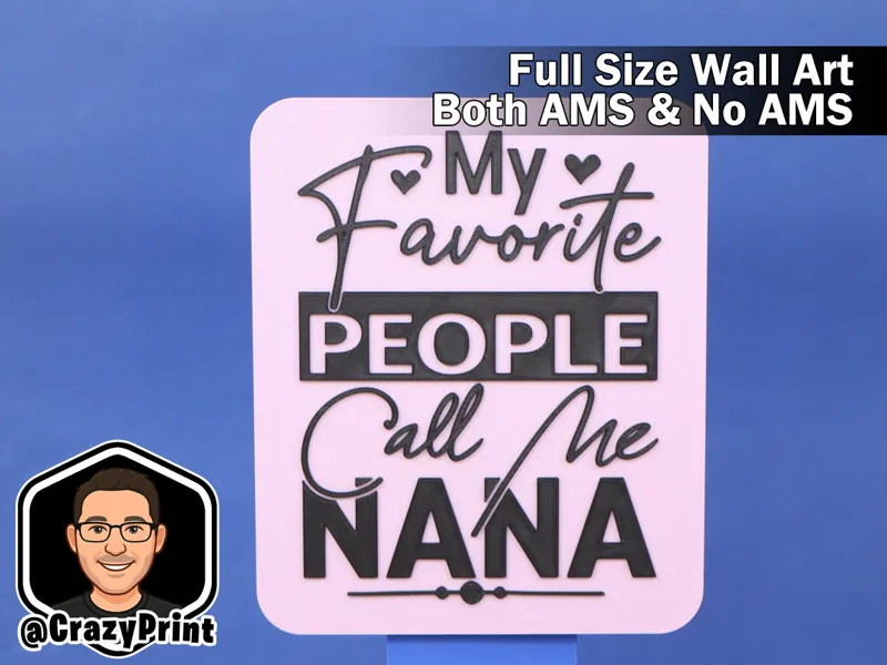 Fav ppl call me Nana -Loving wall art/Sign -No AMS