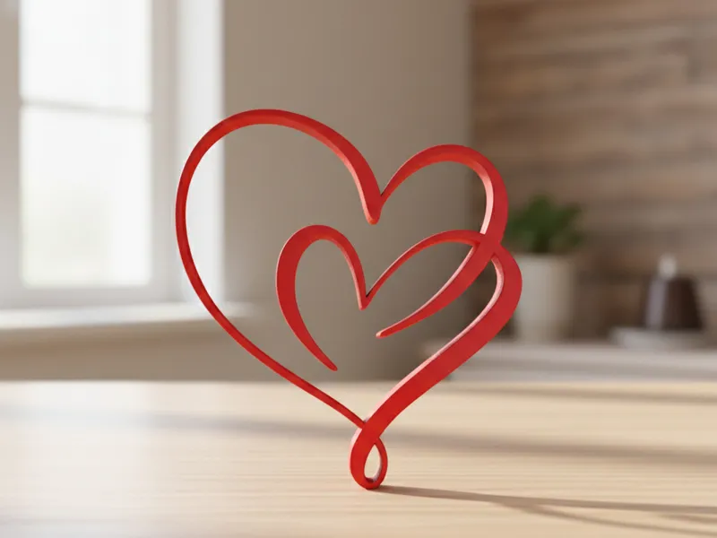 Cuore Intrecciato - decorazione artistica