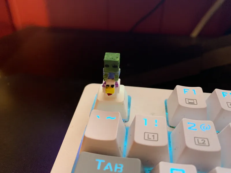 Chicken Jockey Cherry MX Keycap (Painted)