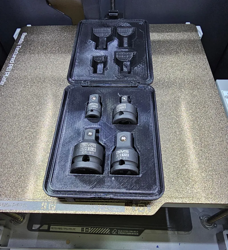 Rugged Box for 1/4, 1/2, 3/8 adapters
