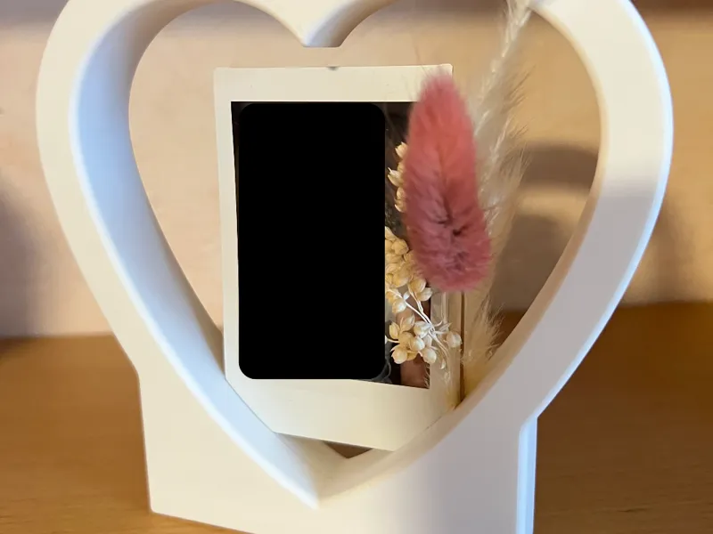 Polaroid Heart Shape Photo Frame