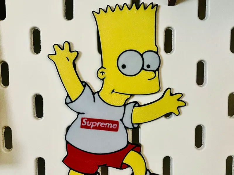 Ikea Skadis - Bart Simpson - Supreme T-Shirt