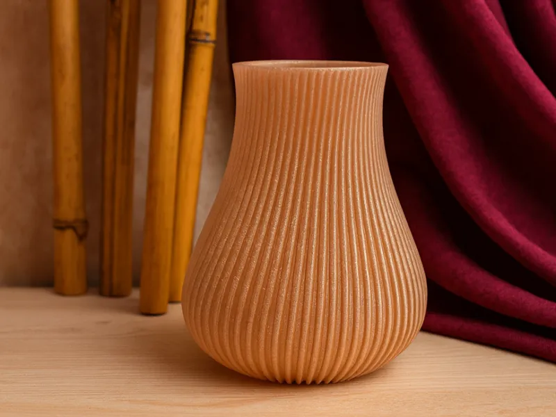 Vaso moderno scanalato