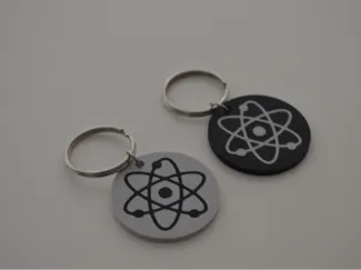 Multicolor Atom keychain