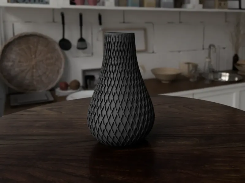Vase spiral lines 150mm