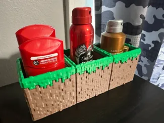 Minecraft Multiple Grass Blocks Container Open Top