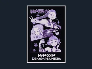 KPop Demon Hunters (Movie Poster - HueForge)