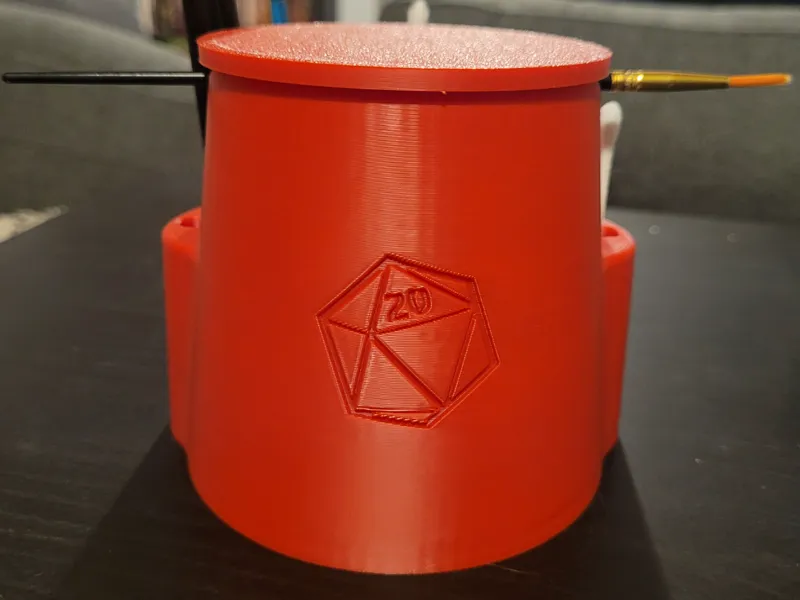 Lid for V2! Miniatures Paint Brush Cleaning Pot 