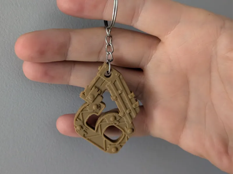 67 Keychain- Steampunk Style