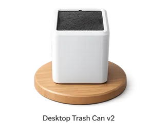 Desktop trash can