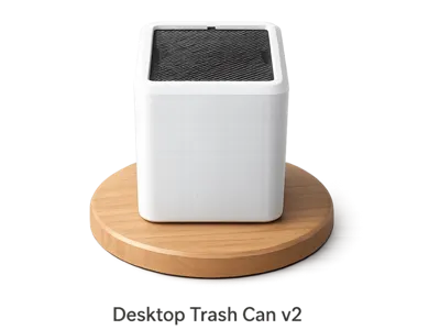 Desktop trash can