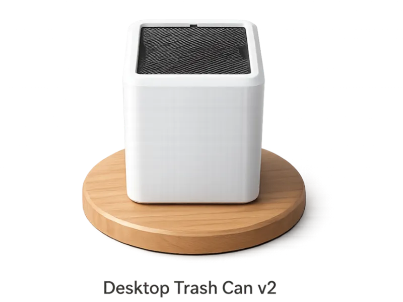 Desktop trash can
