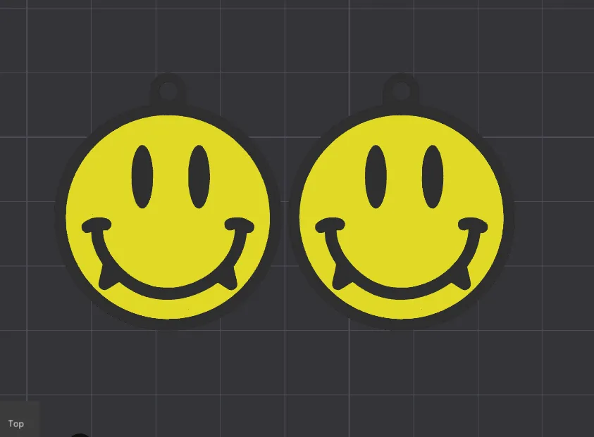 Vampire Emoji Earrings - Free Commercial License! view 3