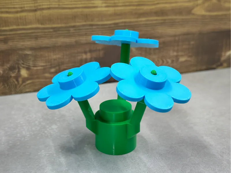 Building Brick Inspired Flowers