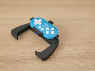 Combined phone clamp and grip for 8BitDo Zero